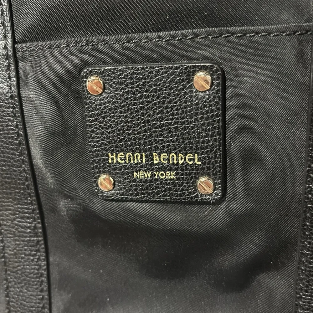 Henri Bendel Small Black Jetsetter Convertible Crossbody Backpack - Picture 2 of 10